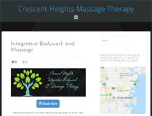 Tablet Screenshot of crescentheightsmassage.com